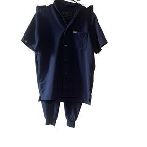 FIGS Technical Collection S/P  Set - Navy Blue - Rafaela Top - HW Zamora Pants